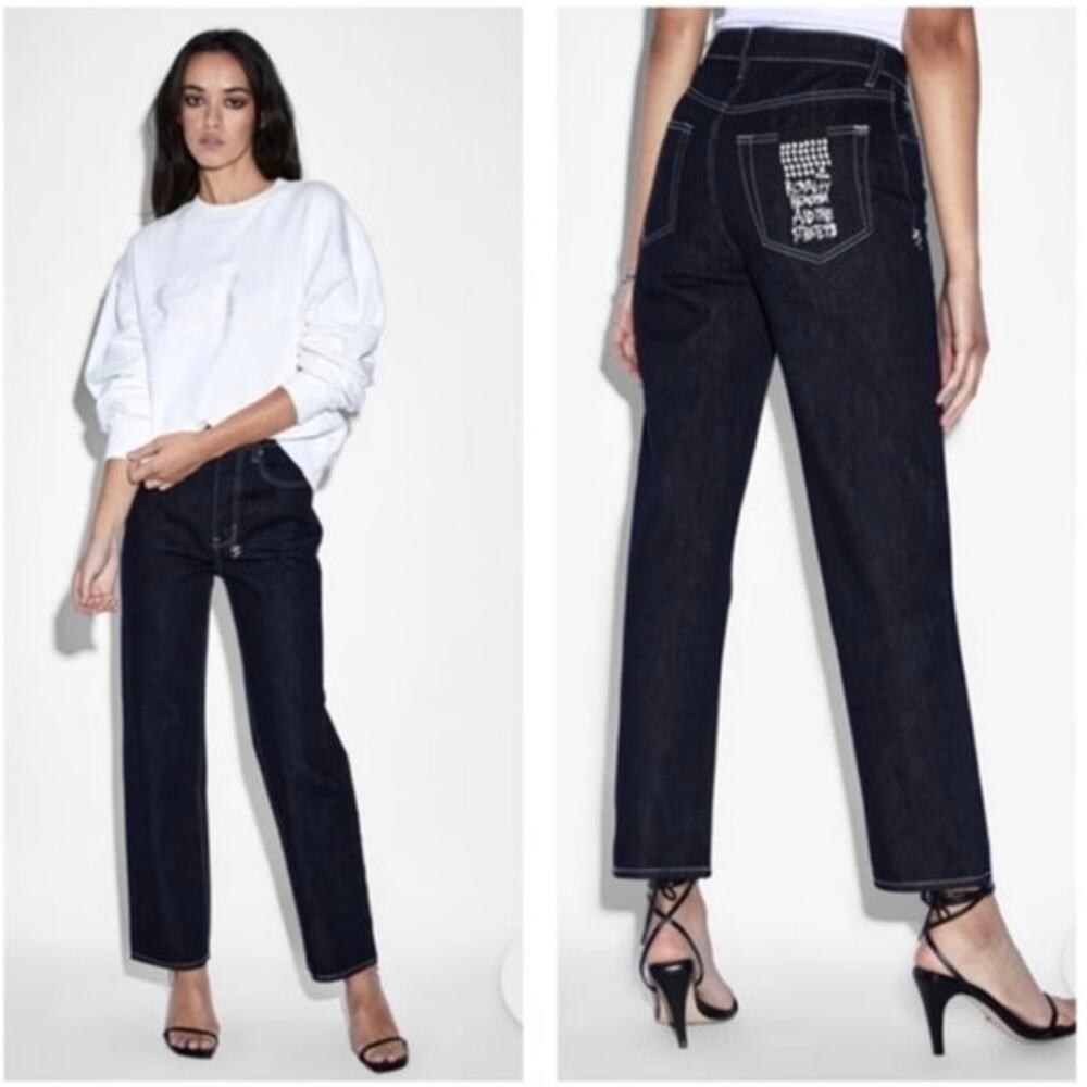 Ksubi Brooklyn Jean Zenith Mid Rise Relaxed Straight Leg Women Size 30